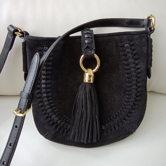 Lauren Ralph lauren Handbags - Lauren Ralph Lauren Vintage Suede and Leather Crossbody  Bag